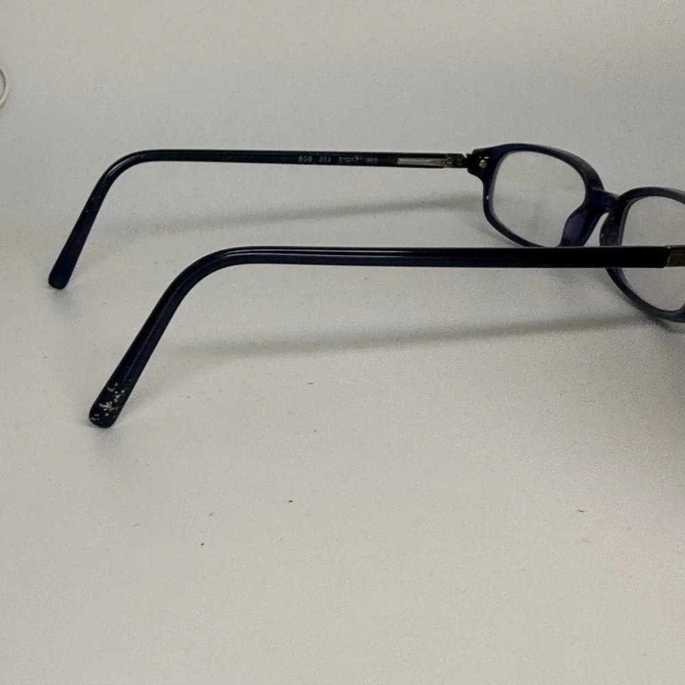 Emporio Armani 658 223 Navy Blue Rectangular Eyeglass Frames 51-17-135 Italy